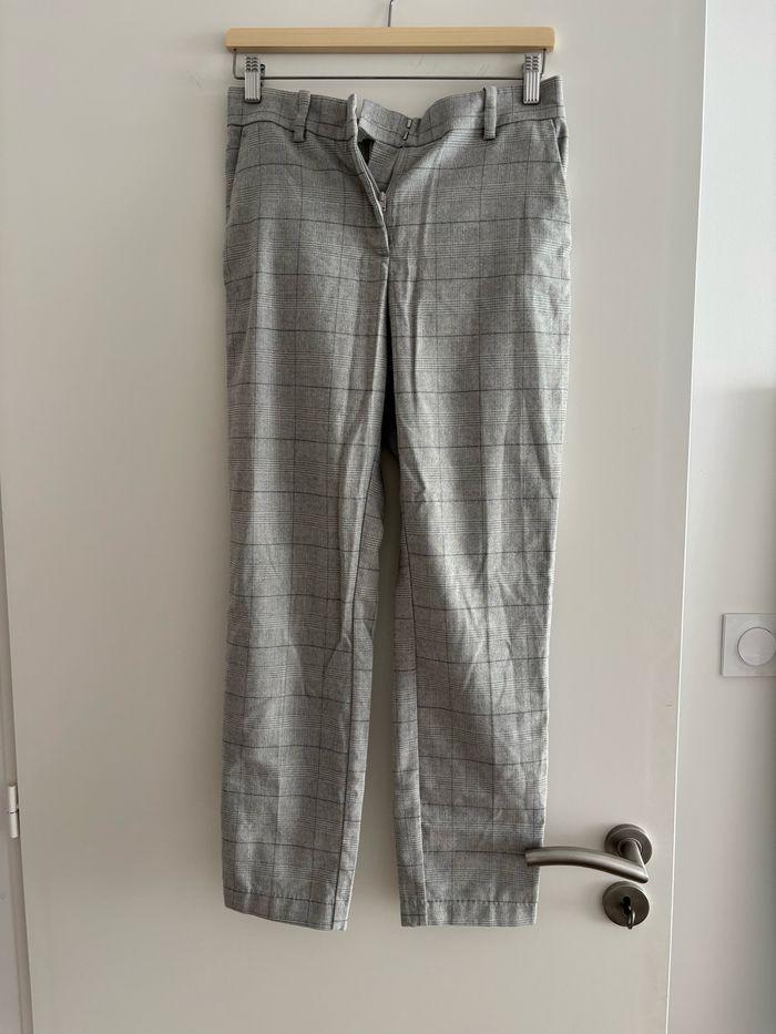 Pantalon gris à carreaux - photo numéro 1