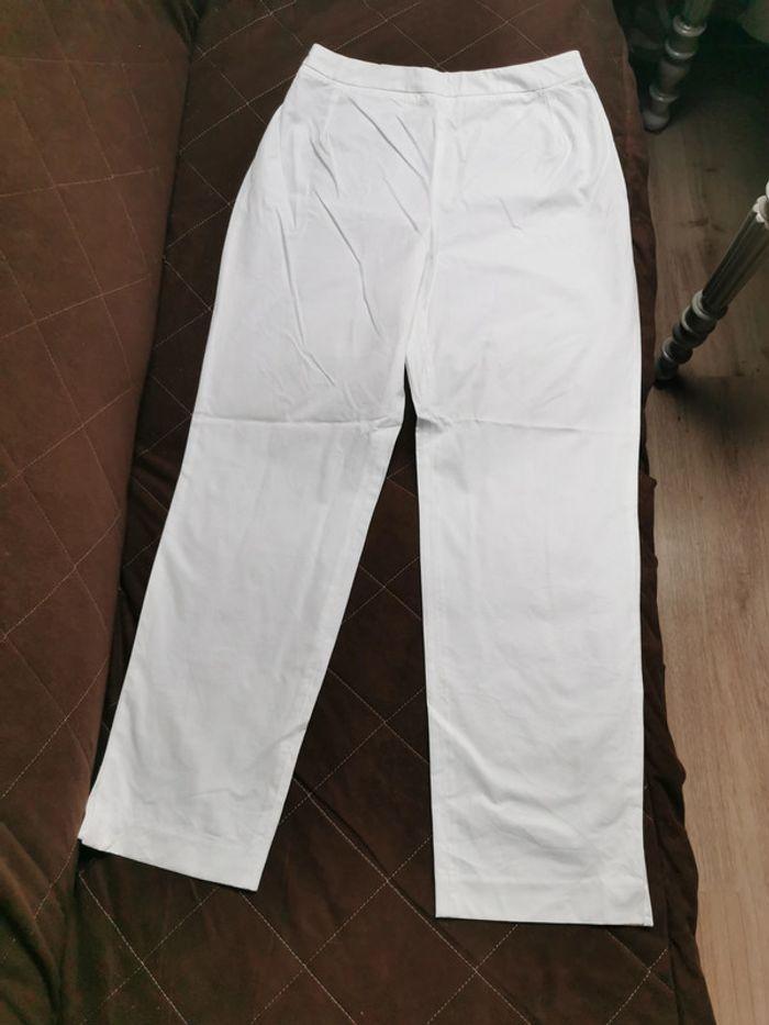 Pantalon droit blanc Apostrophe - photo numéro 6