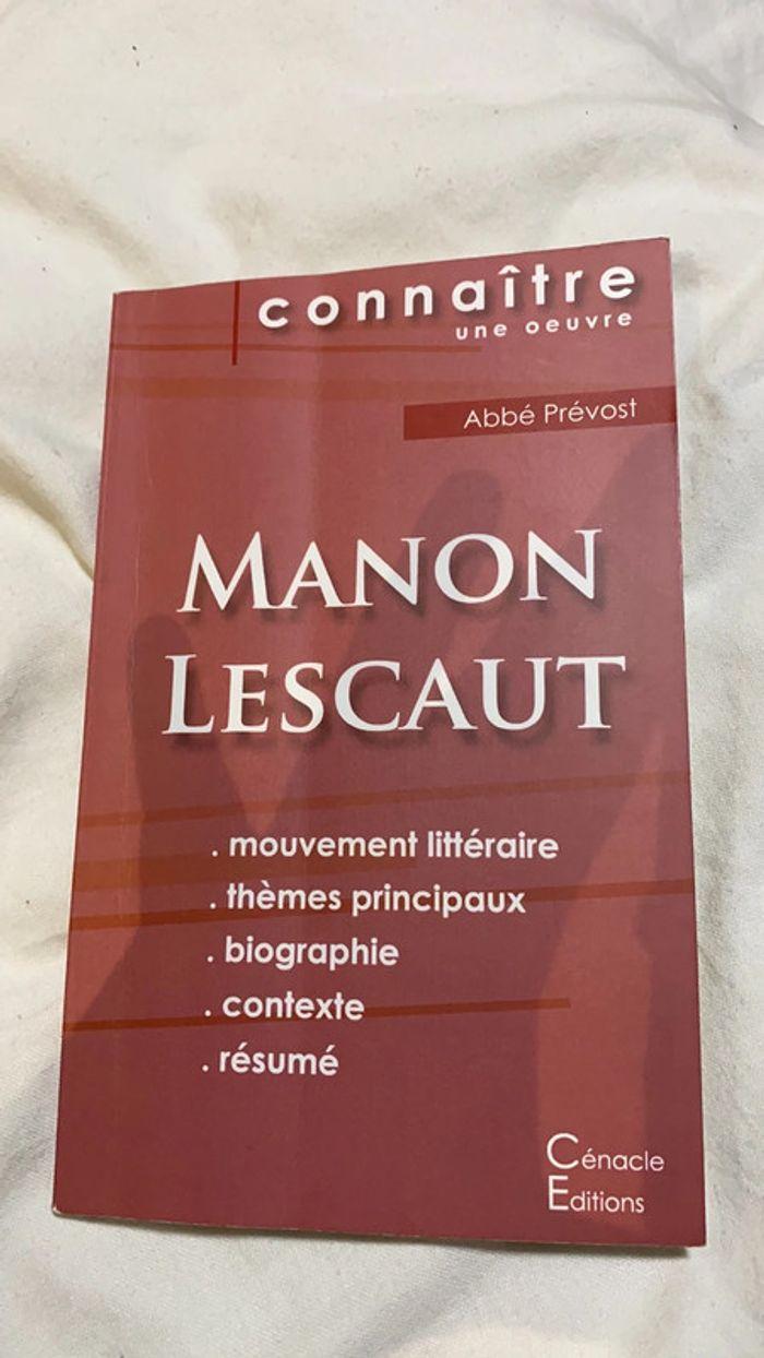 Carnet de lecture Manon Lescaut. - photo numéro 1