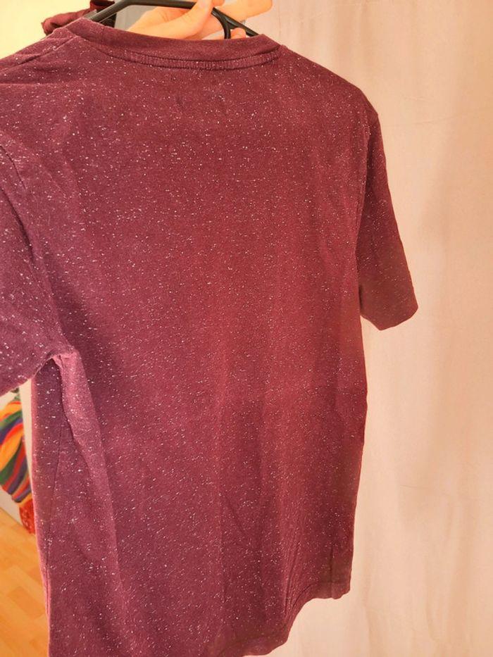 Tee shirt homme bordeaux S - photo numéro 4