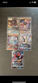 Lot de 5 cartes Pokémon GX japonaises