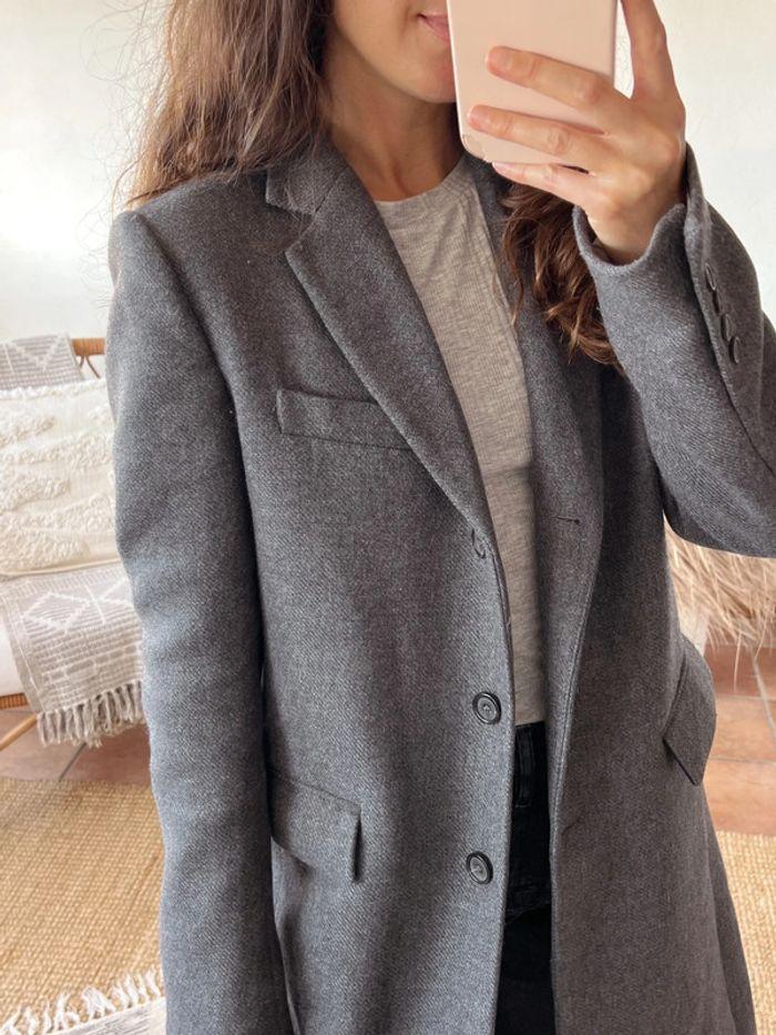 Manteau gris Zara Manteco - photo numéro 5