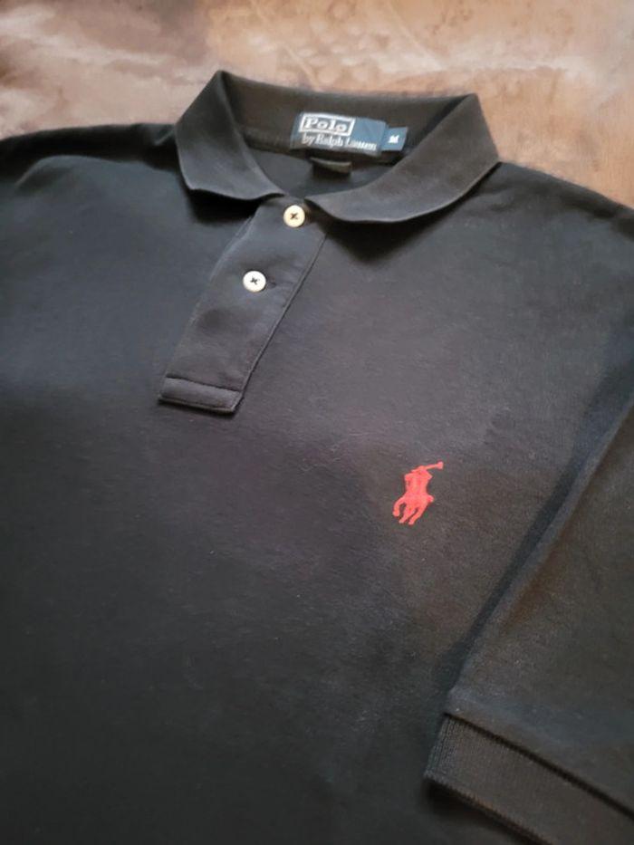 Polo Ralph Lauren Taille M Noir Logo Brodé Classique - photo numéro 1