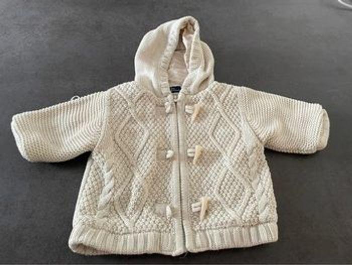 Gilet beige sergent major molletonné 3 mois - photo numéro 2