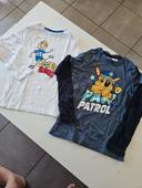 Lot 2 t-shirt manches longues 8ans