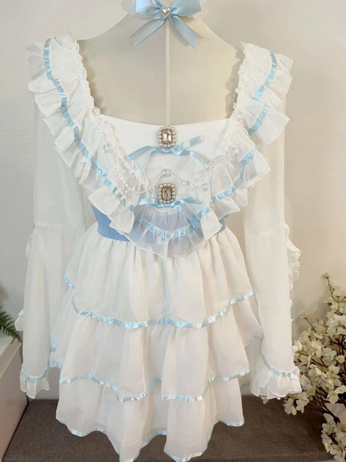 Dress Robe style Princess Barbie Blue Lolita Cosplay Manga Anime - photo numéro 5