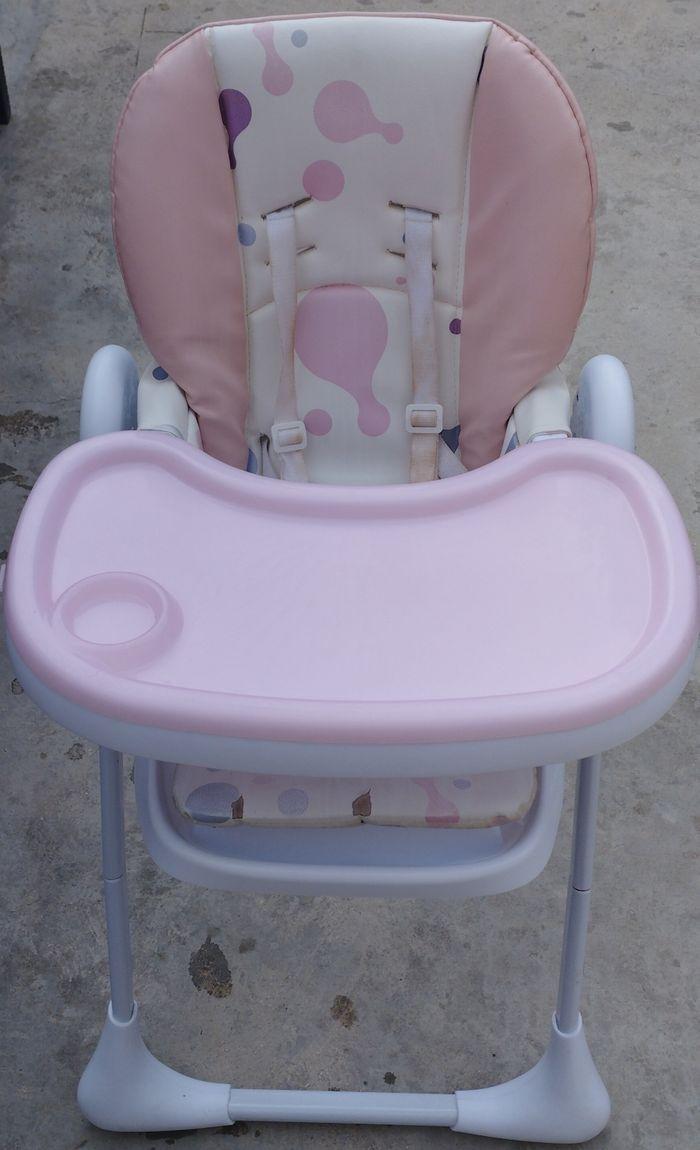 Chaise haute kinderkraft rose - photo numéro 2