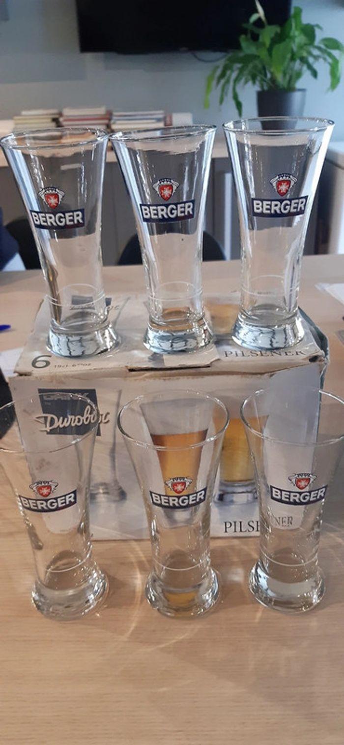 6 verres coniques berger