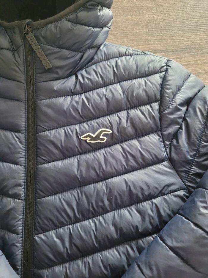 Doudoune Puffer Collection Hollister Marine Taille S - photo numéro 3