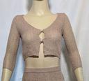 Tops courts crochet manche longue Cardigan shany beige Antik Batik taille 34/36