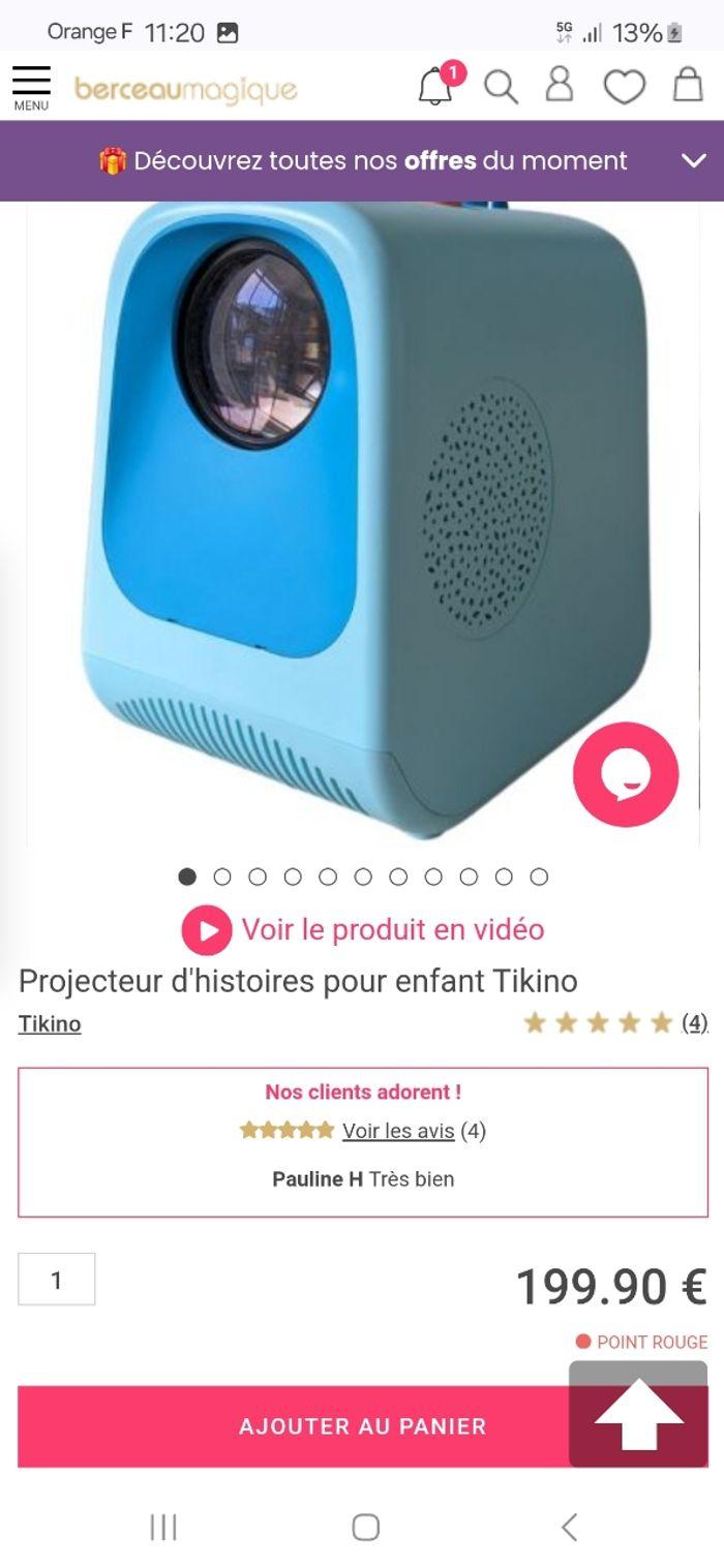 Projecteur Tikino NEUF - SOUS GARANTIE - photo numéro 2