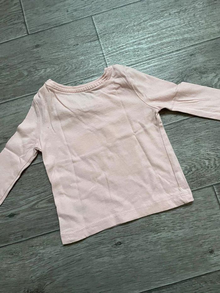 Tshirt manches longues primark 6 mois - or rose pastel - photo numéro 5