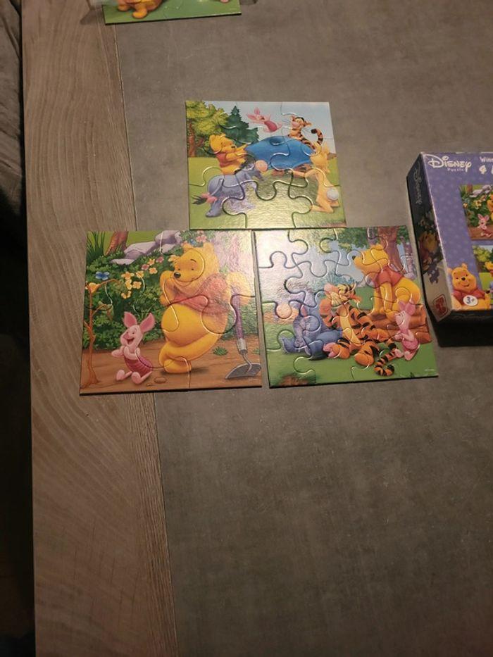 Lot de 4 puzzle winnie - photo numéro 1