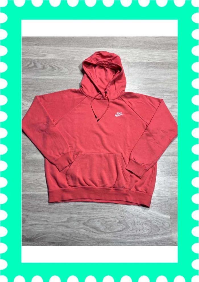 👕 Sweat à capuche Nike logo brodé Rose Taille M 👕 - photo numéro 1