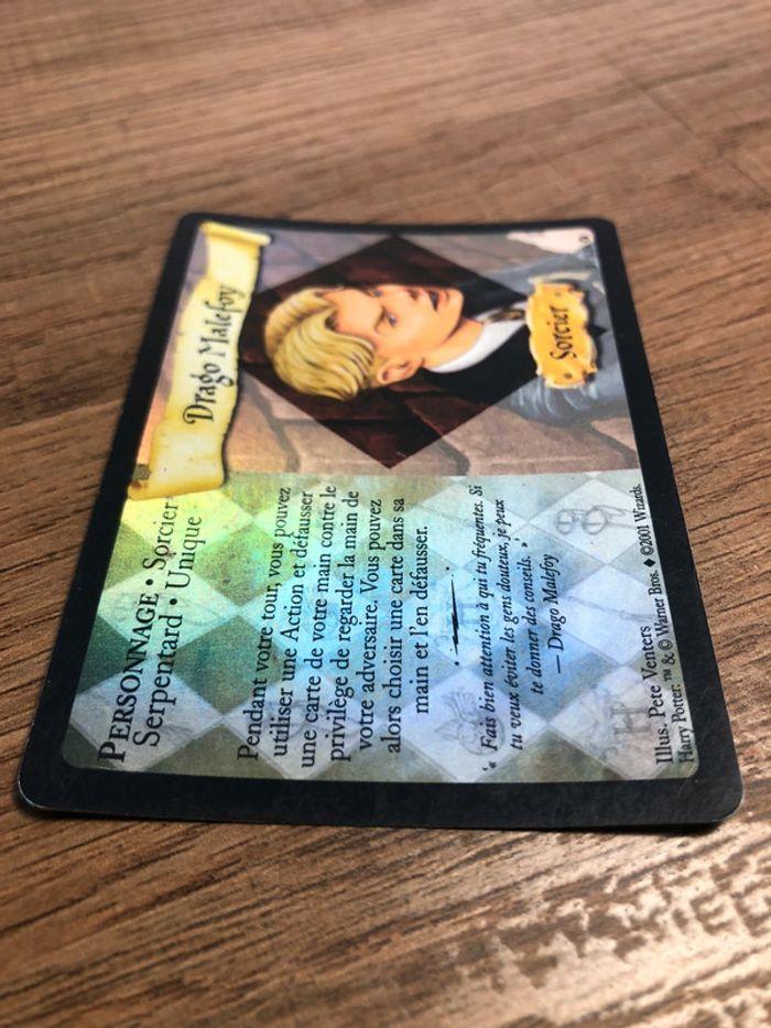 Carte Harry Potter TCG wizards, 3/116 VF foil drago malfoy - photo numéro 3