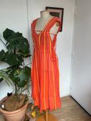 Robe de plage d’été, Missoni luxe taille 40 transparent orange et jaune