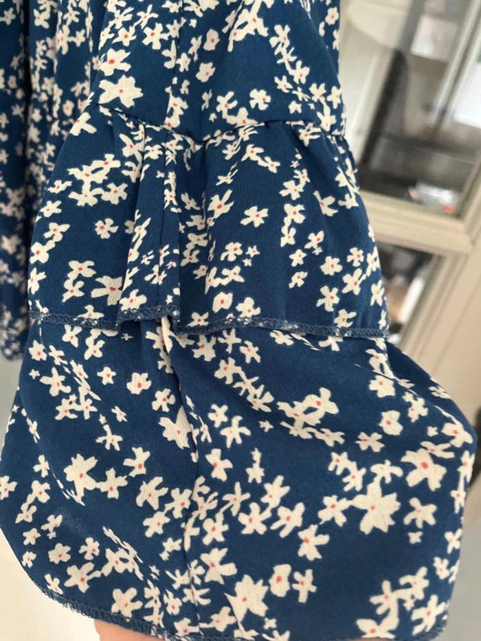 Robe fleurie bleue et blanche - photo numéro 4