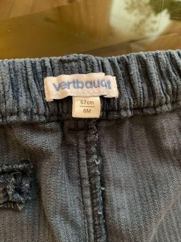 Pantalon bébé en velours côtelé / 67 cm - photo numéro 3