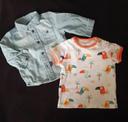 Lot chemise légère et t-shirt Toucan 3 mois