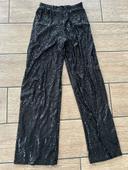 Pantalon sequin noir