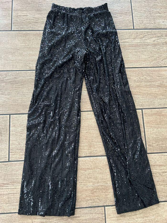 Pantalon sequin noir - photo numéro 1