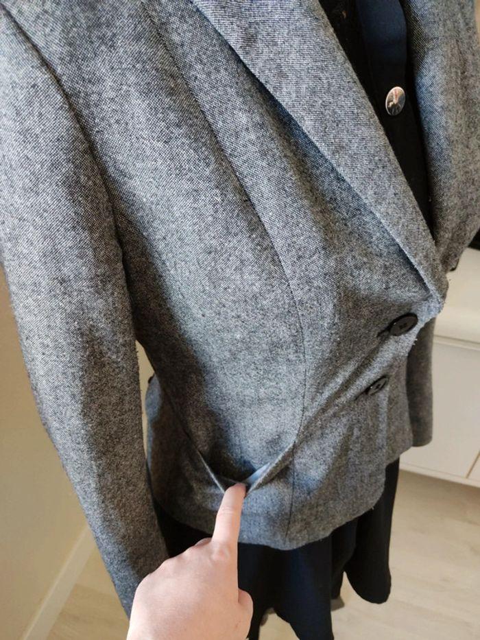 Blaser gris boutonné taille 38 • H&M - photo numéro 3