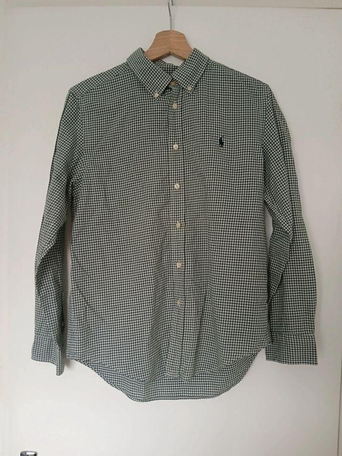 Chemise Ralph Lauren à carreaux vert 14-16 ans - photo numéro 1