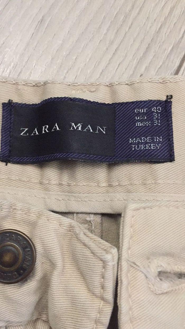 Pantalon toile Zara Man - photo numéro 2