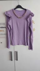 Blouse manches longues violet