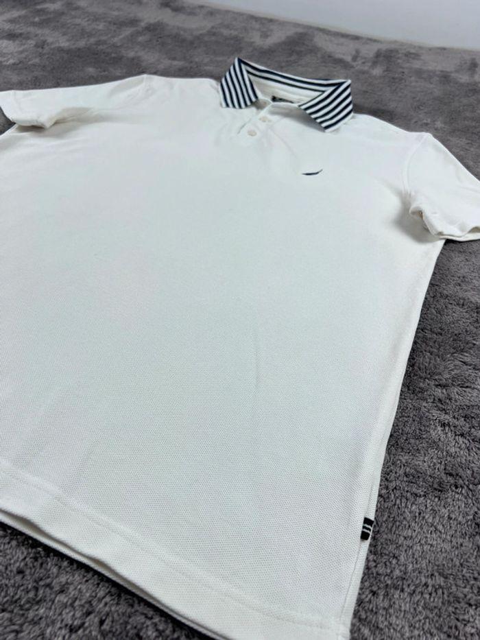 👕 Polo Nautica Logo Brodé Blanc Taille L 👕 - photo numéro 8