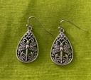 Boucles d’oreilles papillon plaquées argent