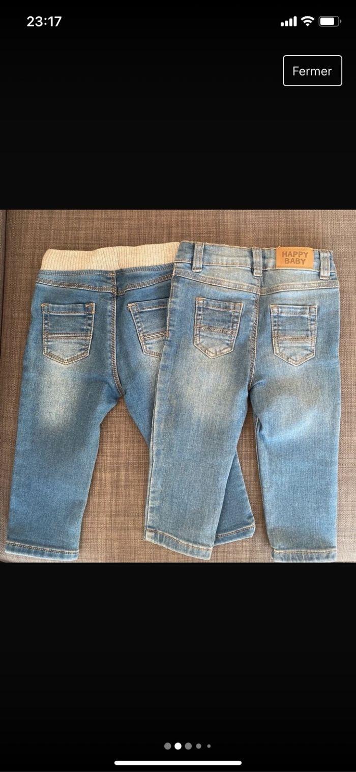 Lot de 2 jeans bébé - photo numéro 2