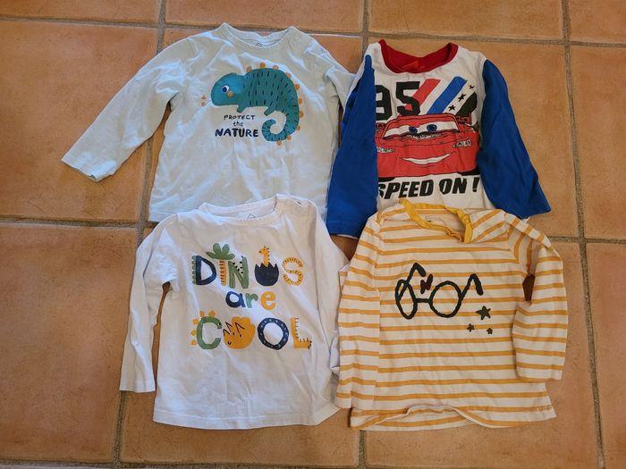 Lot tee-shirts manches longues 2 ans