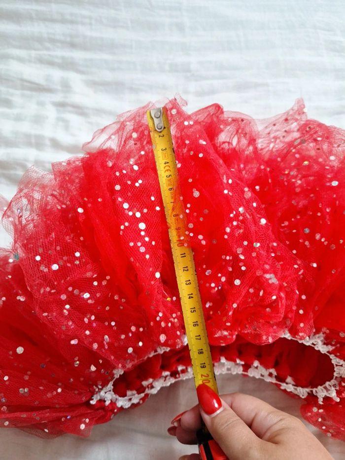 Jupe en tulle rouge bébé - photo numéro 4