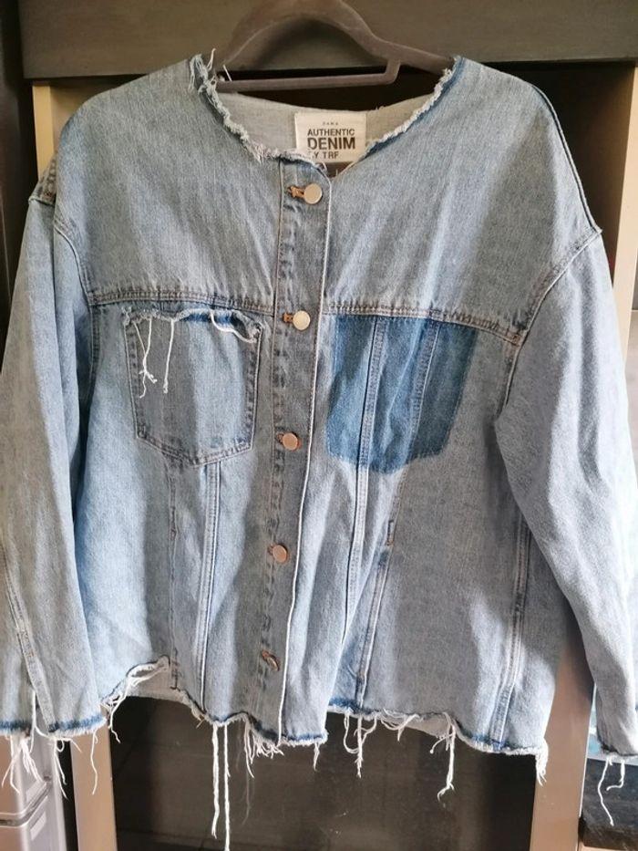 Veste en jean Zara M - photo numéro 1