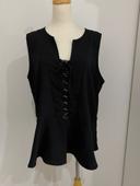 Top peplum noir MS Mode