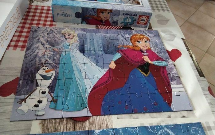 Boîtes de 2 Puzzles de 48 pièces la reine des neiges - photo numéro 3