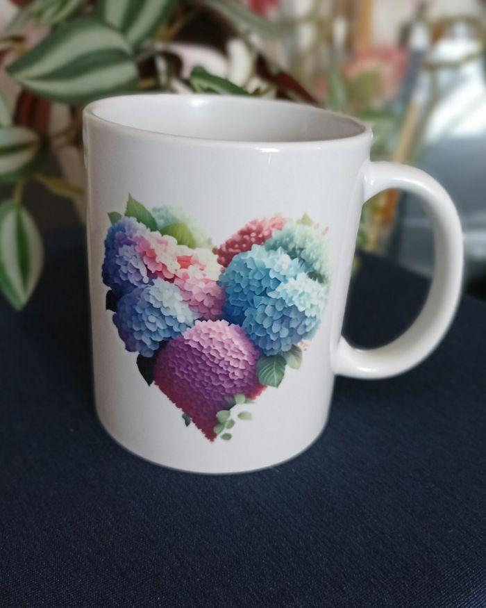 Fête des mères - Mug hortensia personnalisé - photo numéro 5