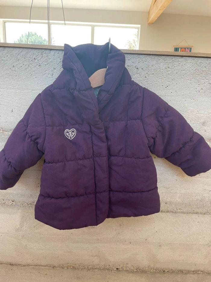 Manteau doudoune violette - photo numéro 1