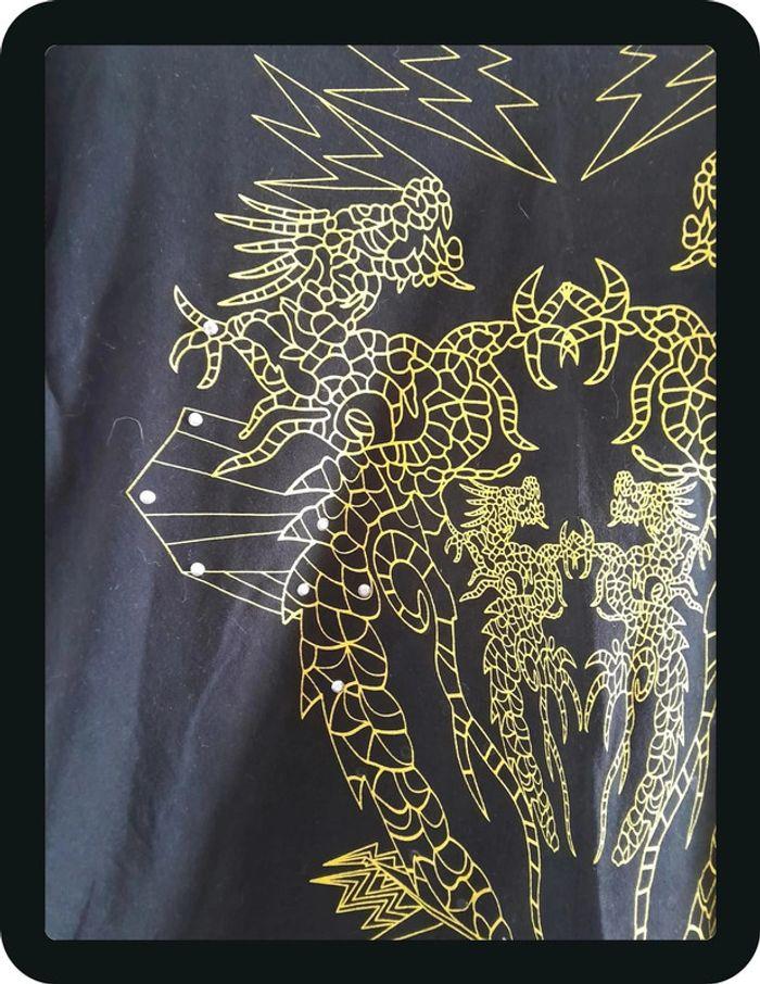 T-shirt homme, taille M, Marque Gov Denim avec dragon jaune - photo numéro 2