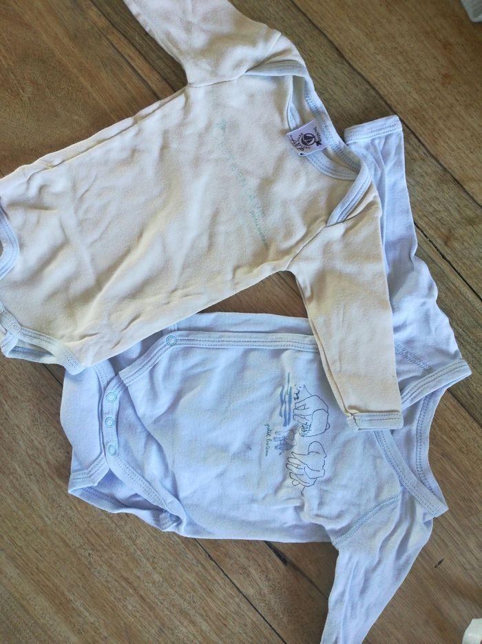 Lot de bodies manches longues petit bateau