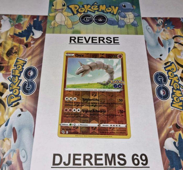 Carte Pokémon Reverse Onix 036/078 EB10.5 Epée & Bouclier Pokémon Go FR NEUF