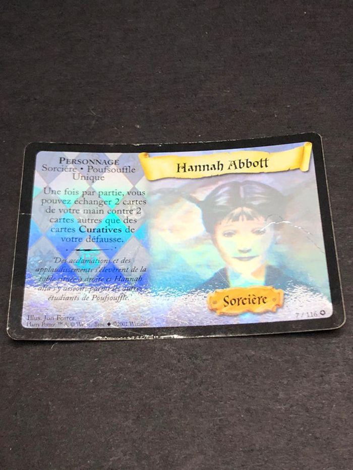 Carte Harry Potter Warner bros wizards tcg hannah abbott holo foil reverse 7/116 - photo numéro 1