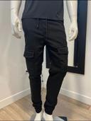 Pantalon cargo noir / toute taille