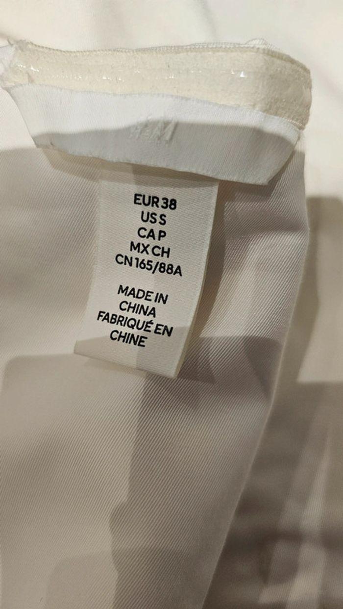 Haut blanc noeud épaule dénudée H&m - photo numéro 7