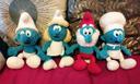 Lot de 4 peluches Schtroumpfs peyo