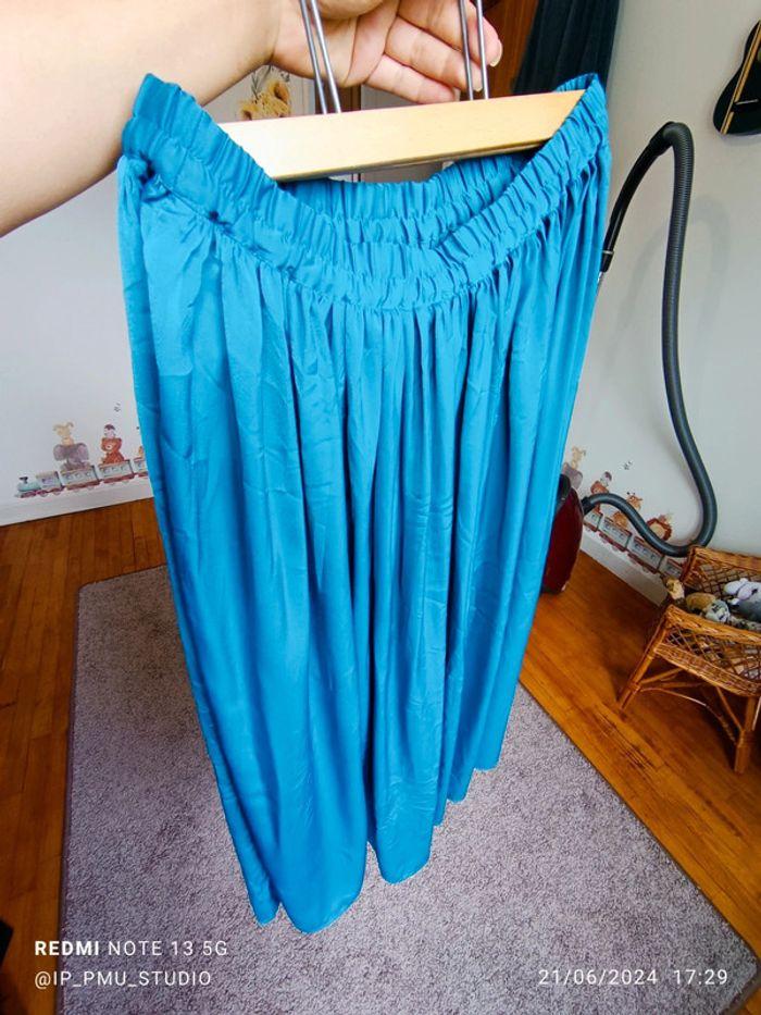 Jup longue turquoise bleu |42|XL - photo numéro 2