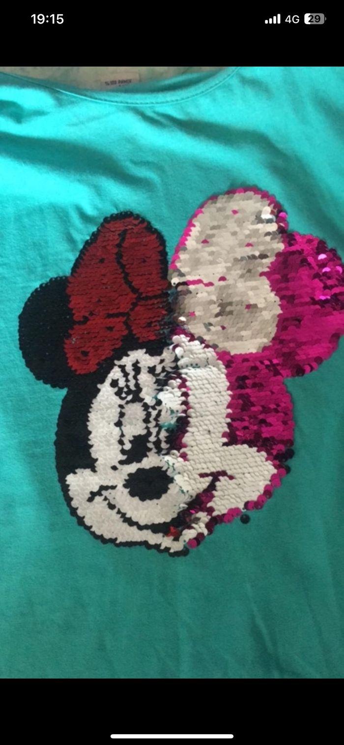 TeeShirt Minnie 10 ans paillette - photo numéro 5