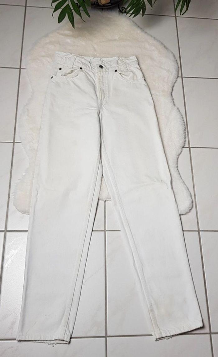 Jean Levi's 581 W27 L32 Made in USA Blanc - photo numéro 2