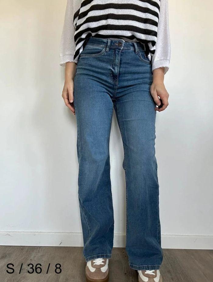 Jean droit wide leg bleu Esmara – Tendance et confortable, taille 36, très bon état 💖 - photo numéro 2